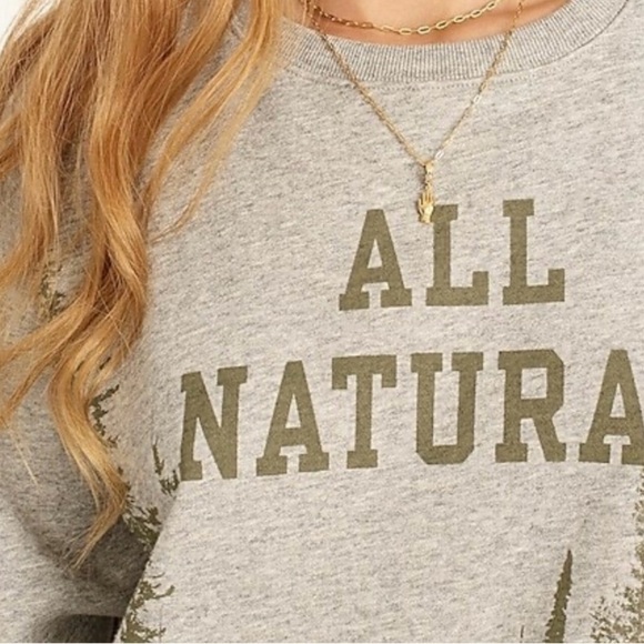 NWT J. Crew UNIVERSITY TERRY ALL NATURAL Graphic Sweatshirt - SZ M - Picture 3 of 9